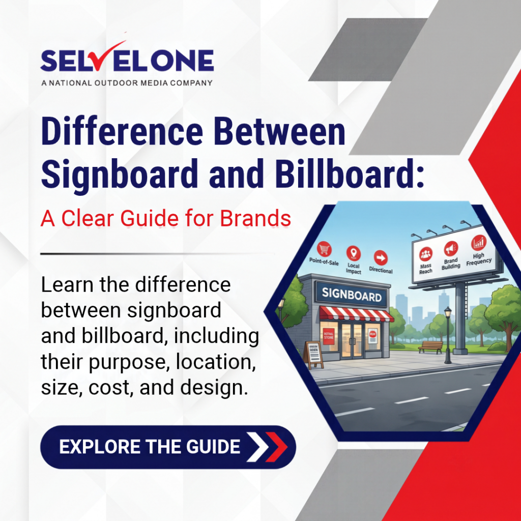 difference between signboard and billboard